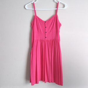 EXPRESS Pink Spaghetti Strap Dress